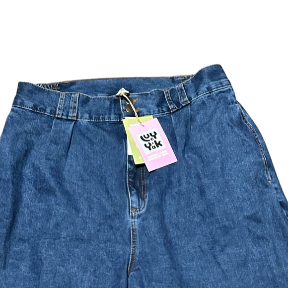 Lucy And Yak Addison Jeans Midwash Blue Organic W38/R High Waisted - Picture 2 of 10